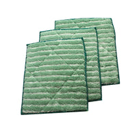 HKM-874899 Superfine Fiber Glass Cleaning Cloth - Absorbent, Check Pattern, Green, 50x40cm & 20x25cm