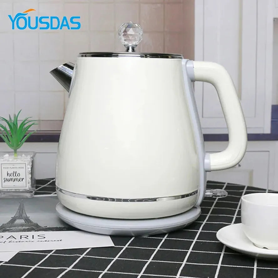 KTX-875091 Stainless Steel Double Wall Electric Kettle for Efficient Heating