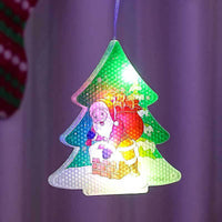 HKM-875091 Warm White & Colorful Painted Christmas Curtain Lights with Durable Rubber-Covered Wire and Various Power Supply Options