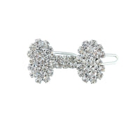 HKM-875155 Diamond Dog Bone Barrettes for Pets in White, Pink, Blue, and Red - Decorate Your Cat or Dog Stylishly