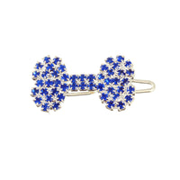 HKM-875155 Diamond Dog Bone Barrettes for Pets in White, Pink, Blue, and Red - Decorate Your Cat or Dog Stylishly