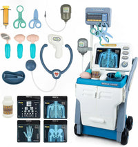 HKM-875155 Kids Doctor Pretend Play Set with Ultrasound Machine - Unisex Educational Toy for Ages 2-7