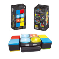 HKM-875283 Musical Flashing Magic Cube Puzzle 3x3 for Cognitive Development - Fidget Toy for Ages 2-4