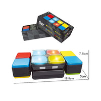 HKM-875283 Musical Flashing Magic Cube Puzzle 3x3 for Cognitive Development - Fidget Toy for Ages 2-4