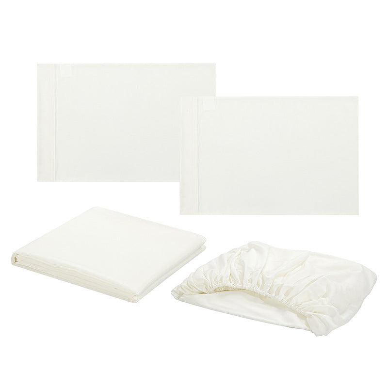 HKM-875283 Solid Color Four-Piece Bedding Set for Single Eyelid and Various Bed Sizes