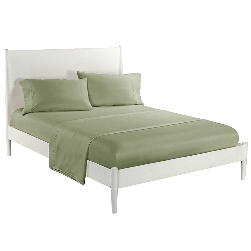 HKM-875283 Solid Color Four-Piece Bedding Set for Single Eyelid and Various Bed Sizes