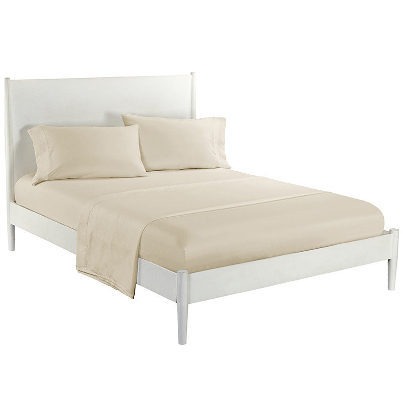 HKM-875283 Solid Color Four-Piece Bedding Set for Single Eyelid and Various Bed Sizes