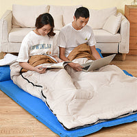 HKM-875475 Double Sleeping Bag for Adults | Thick, Warm, Cold-Proof Quilt | Dual-Use Design - Various Colors Available