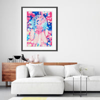 HKM-875475 Luminous Diamond Painting Kit - Rectangular Artwork 30x40cm with Tools and Canvas
