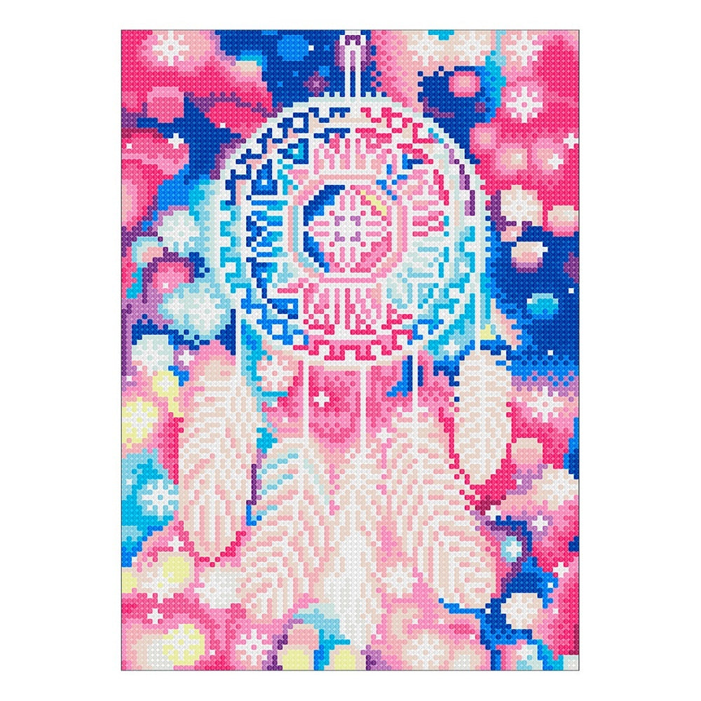 HKM-875475 Luminous Diamond Painting Kit - Rectangular Artwork 30x40cm with Tools and Canvas