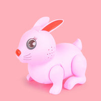 HKM-875731 Electric Jumping Rabbit Toy for Kids, Musical and Light-Up Interactive Simulation Animal, Ideal for Ages 2-4