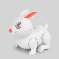 HKM-875731 Electric Jumping Rabbit Toy for Kids, Musical and Light-Up Interactive Simulation Animal, Ideal for Ages 2-4