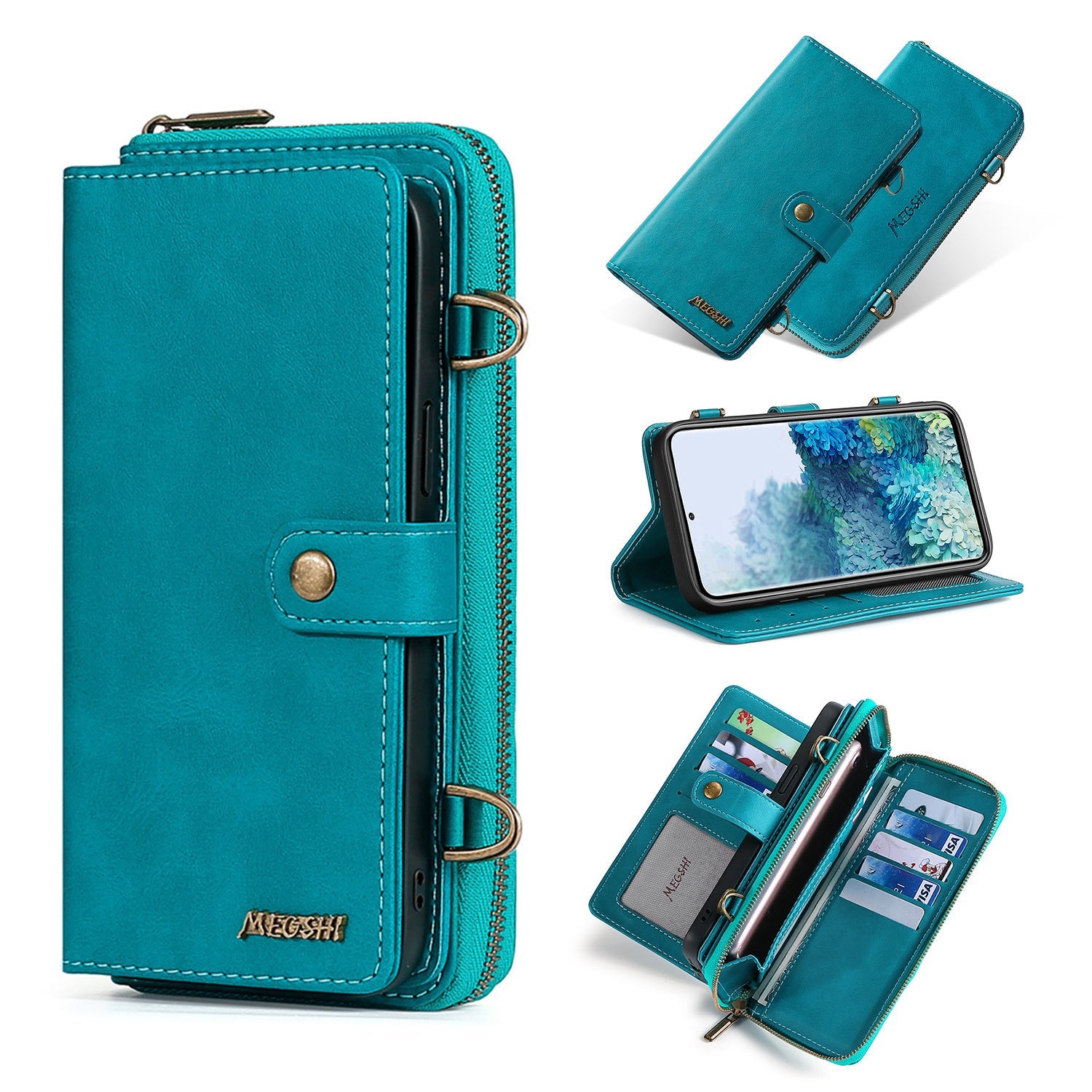 HKM-875731 Premium PU Leather Flip Phone Holster for iPhone - Multiple Sizes Available