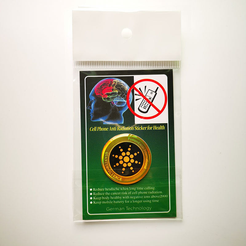 HKM-875859 Cell Phone Radiation Protection Stickers - Nano-Anion Silicone for Battery Life and EMF Shielding - 6 Pack