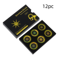 HKM-875859 Cell Phone Radiation Protection Stickers - Nano-Anion Silicone for Battery Life and EMF Shielding - 6 Pack