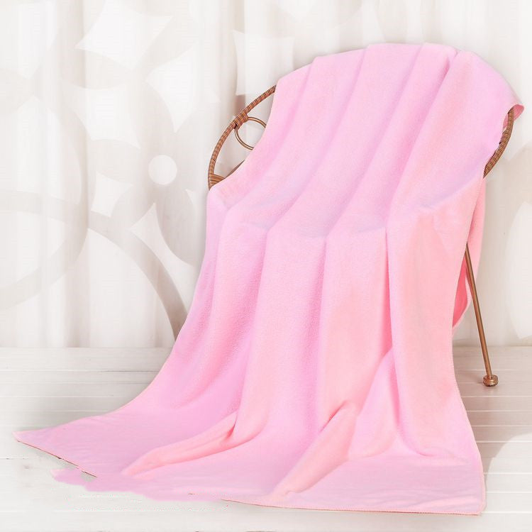HKM-876051 Large Cotton Absorbent Quick Drying Lint Resistant Towel in Various Solid Colors and Sizes