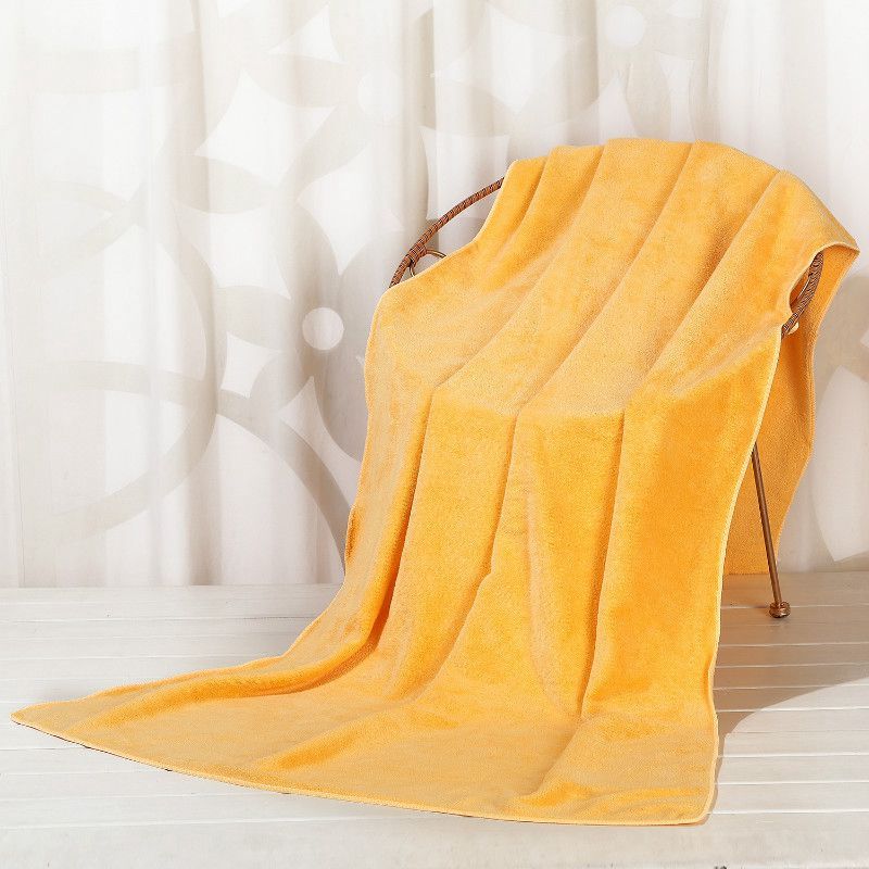 HKM-876051 Large Cotton Absorbent Quick Drying Lint Resistant Towel in Various Solid Colors and Sizes