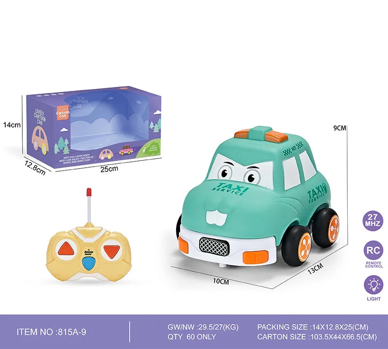 HKM-876051 Remote Control Rubber Animal Car Toy for Kids - Electric 2CH RC Vehicle for Indoor and Outdoor Use
