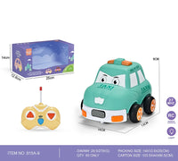 HKM-876051 Remote Control Rubber Animal Car Toy for Kids - Electric 2CH RC Vehicle for Indoor and Outdoor Use
