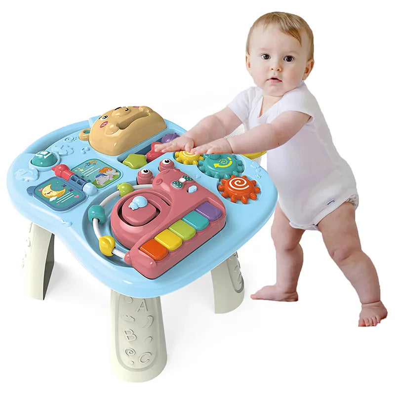 HKM-876307 6-in-1 Multifunctional Baby Rocking Car and Learning Walker for Toddlers