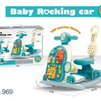 HKM-876307 6-in-1 Multifunctional Baby Rocking Car and Learning Walker for Toddlers