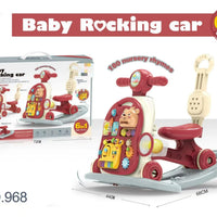 HKM-876307 6-in-1 Multifunctional Baby Rocking Car and Learning Walker for Toddlers