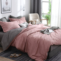 HKM-876307 Korean Cotton Four-Piece Bedding Set for Dormitory and Student Bedrooms
