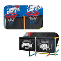HKM-876435 Foldable Indoor Basketball Arcade Game for Two Players, Fun Activity for Kids