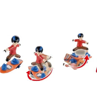 HKM-876627 1/14 Scale 2.4G Wireless Remote Control Stunt Skateboard Car with 360 Degree Rotation for Indoor and Outdoor Fun