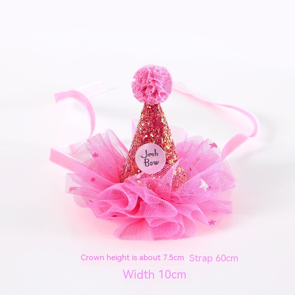 HKM-876627 Cat Party Suit Set with Hat, Bow Tie, and Bracelet - Available in Pink and Blue