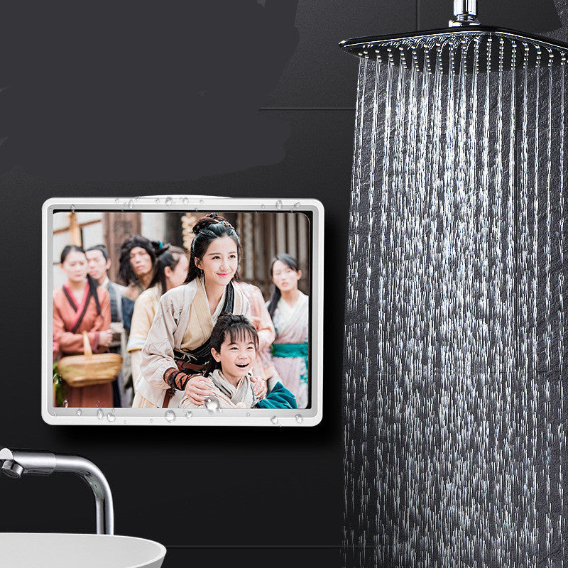HKM-876691 Waterproof Wall-Mounted Phone Storage Box for Bathroom Use