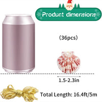 HKM-876755 Natural White Scallop Seashells for Crafting Christmas Ornaments - 24 Pieces, 2-3 Inch Hanging Decorations
