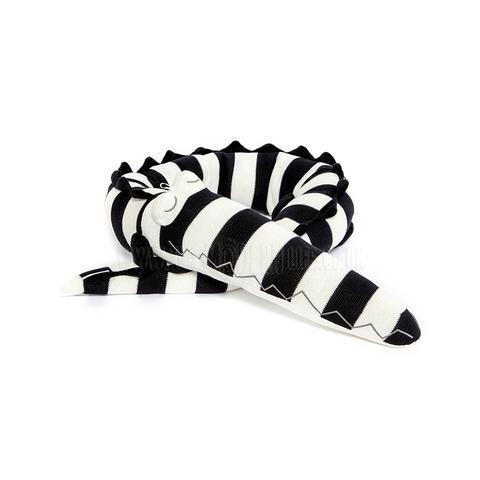 HKM-876755 Striped Crocodile Pillow for Children - Soothing Decorative Toy for Ages 4-6