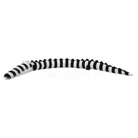 HKM-876755 Striped Crocodile Pillow for Children - Soothing Decorative Toy for Ages 4-6