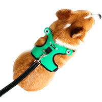 HKM-876819 Cozy Polyester Dog Harness with Traction Rope for Small Breeds - Stylish Vest Design