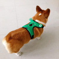 HKM-876819 Cozy Polyester Dog Harness with Traction Rope for Small Breeds - Stylish Vest Design