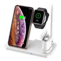 HKM-876819 Four-in-One Wireless Charger with 10W Fast Charging, 170mm Size, Ideal for Multiple Devices