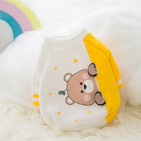 HKM-876883 Cute Cartoon Sweater for Pets - Cozy Cotton Autumn & Winter Wear