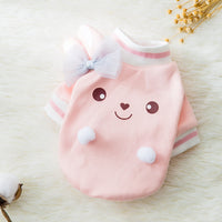 HKM-876883 Cute Cartoon Sweater for Pets - Cozy Cotton Autumn & Winter Wear