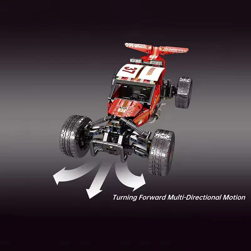 KTX-876883 Hurricane Climbing Car Building Block Model Kit for Kids Aged 8+ - 722 Pieces, Electric Power Version