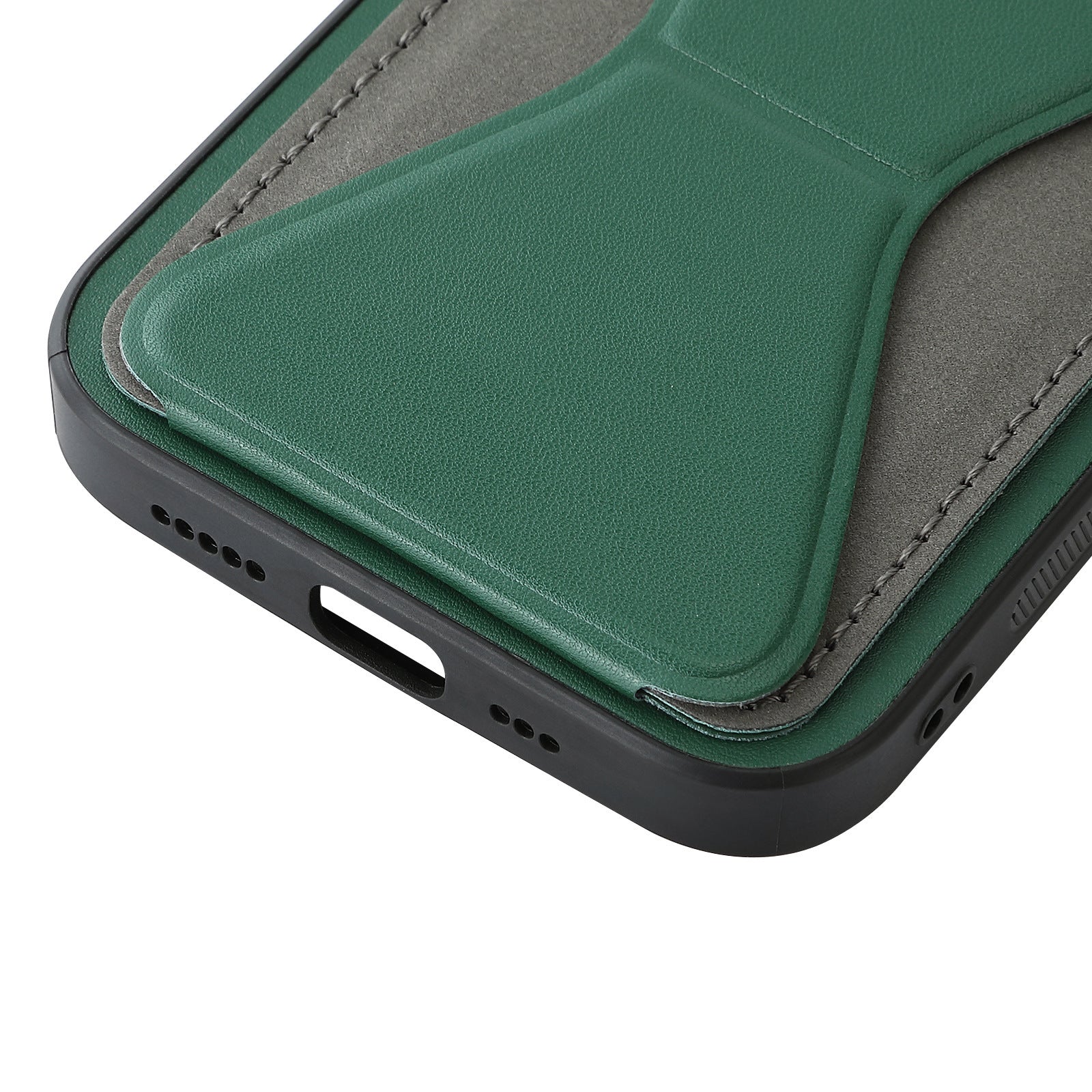 HKM-876883 Versatile Phone Case with Card Holder for Apple Models - Simple Design in Multiple Colors
