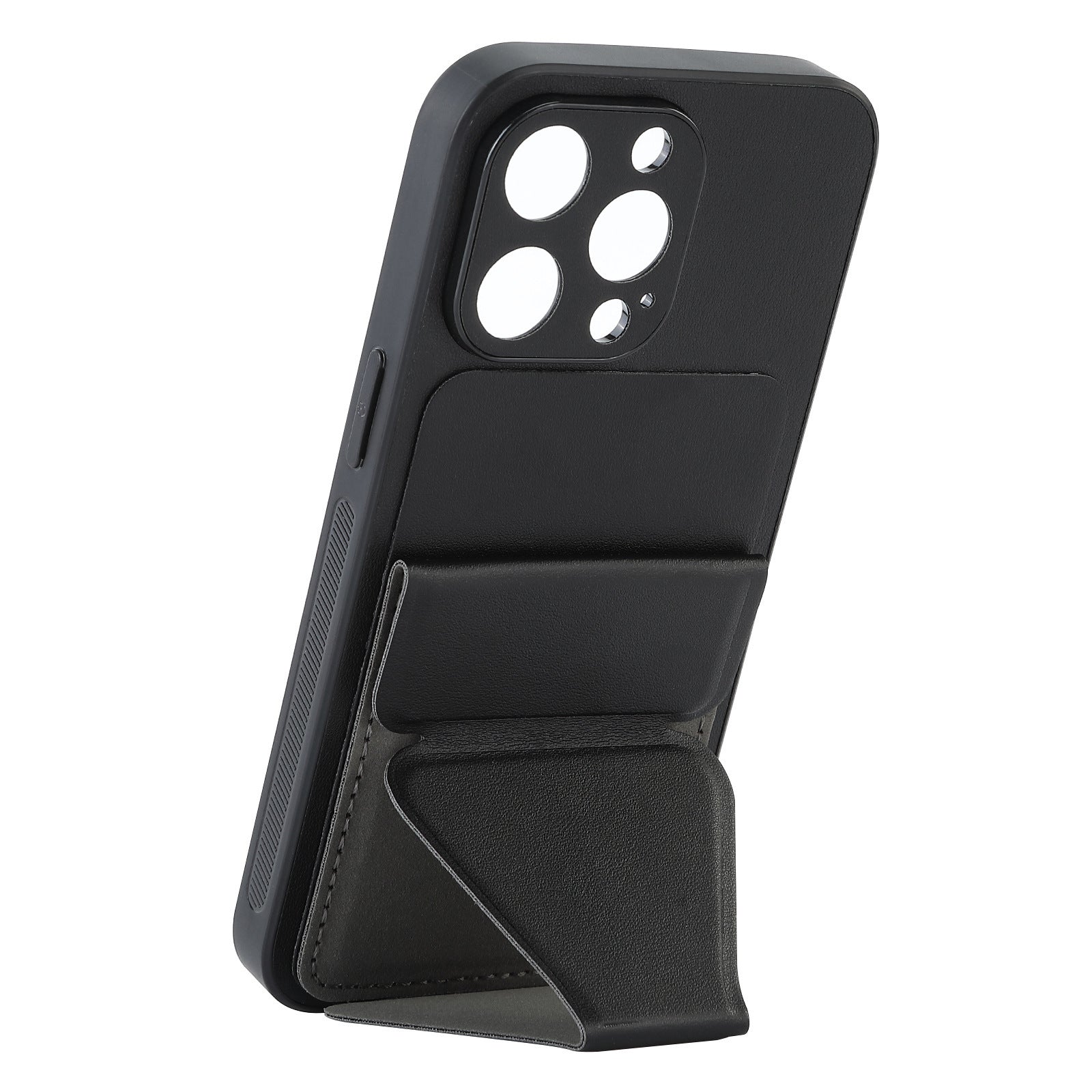 HKM-876883 Versatile Phone Case with Card Holder for Apple Models - Simple Design in Multiple Colors