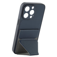 HKM-876883 Versatile Phone Case with Card Holder for Apple Models - Simple Design in Multiple Colors
