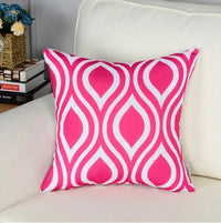 HKM-877011 Geometric Short Plush Pillowcase Cushion Cover in Cotton-Linen Blend