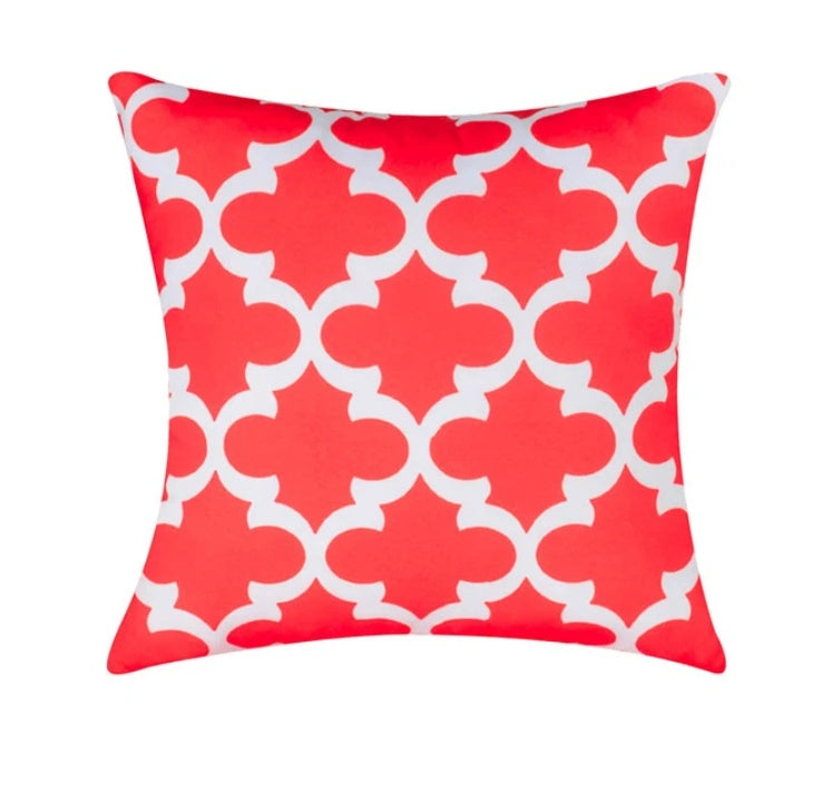 HKM-877011 Geometric Short Plush Pillowcase Cushion Cover in Cotton-Linen Blend
