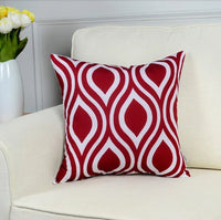 HKM-877011 Geometric Short Plush Pillowcase Cushion Cover in Cotton-Linen Blend