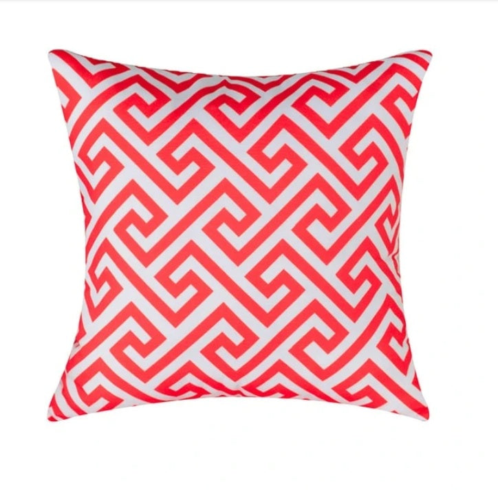 HKM-877011 Geometric Short Plush Pillowcase Cushion Cover in Cotton-Linen Blend
