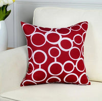 HKM-877011 Geometric Short Plush Pillowcase Cushion Cover in Cotton-Linen Blend