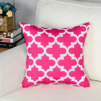 HKM-877011 Geometric Short Plush Pillowcase Cushion Cover in Cotton-Linen Blend