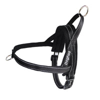 HKM-877139 Adjustable Nylon Dog Chest Harness with Traction Rope - Scalable in Blue, Black, Pink, and Rose Red